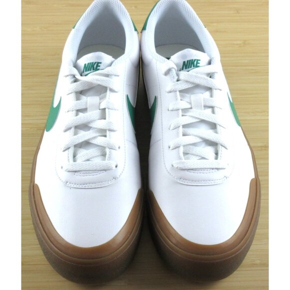 Nike Men's Court Shot Tennis Lifestyle Shoes White Malachite Green Gum Sizes NEW - Picture 4 of 7